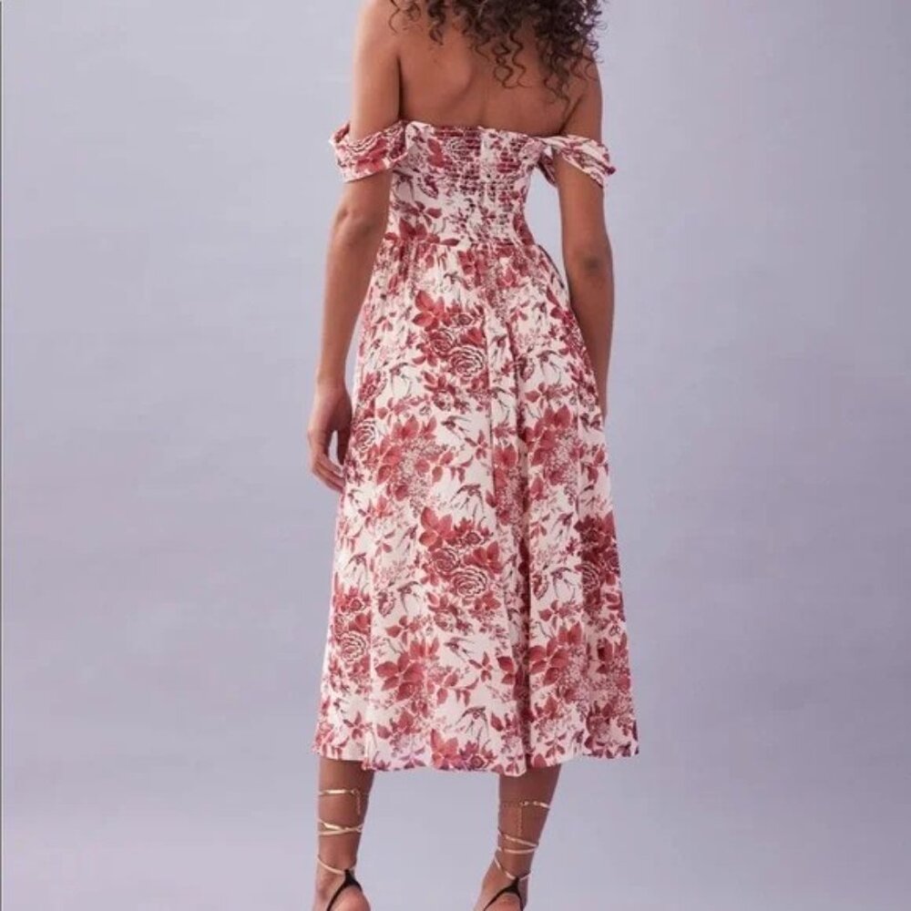 Reformation Violet Dress Toile De Jouy Size 2 - Picture 2 of 3